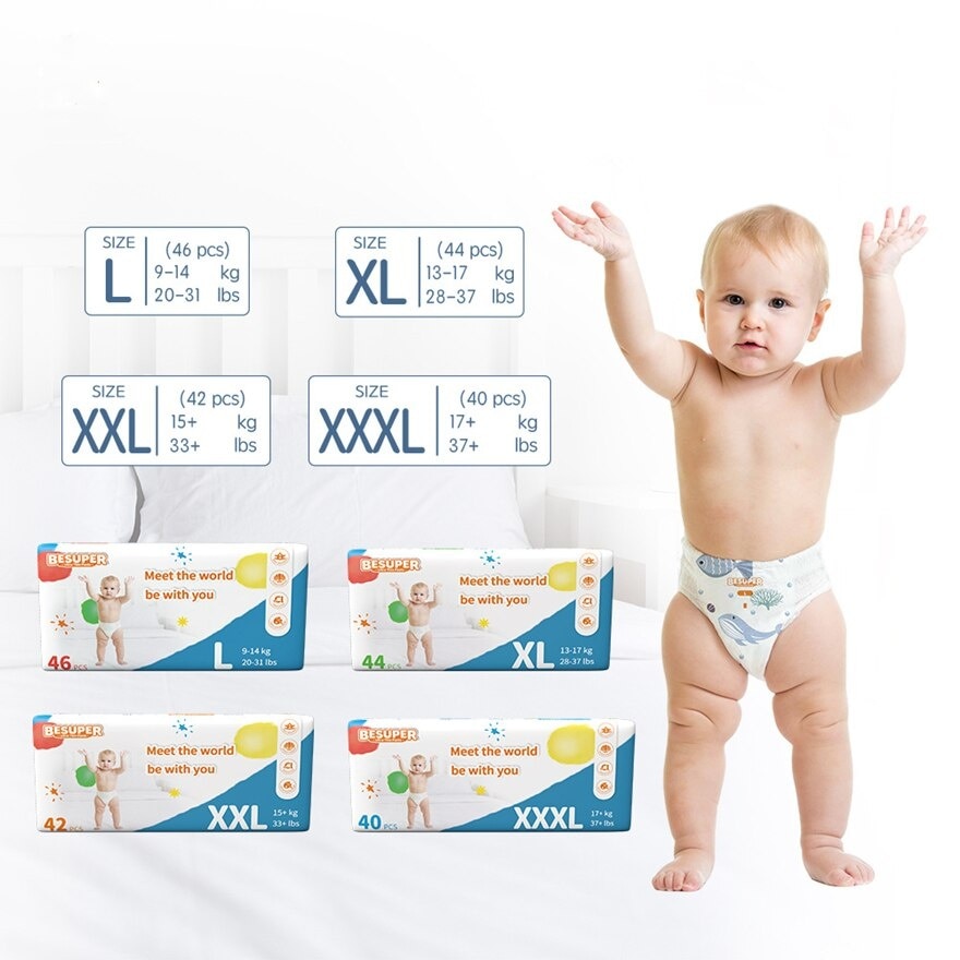 Ultra thin baby Diaper pant XXXL 40pcs/bag