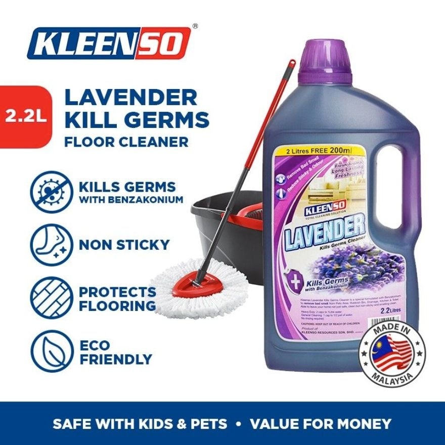 Lavender Benzakonium Kills Germs Floor Cleaner 2.2L