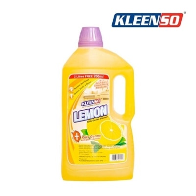 KLEENSO Lemon Benzakonium Kills Germs Floor Cleaner 2.2L