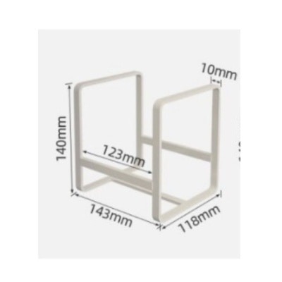 JIMART White Small Size Plate Holder Organizer