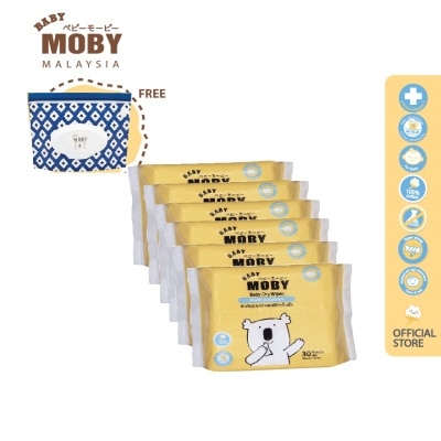 BABY MOBY Dry Wipe 30sheet x6 Package