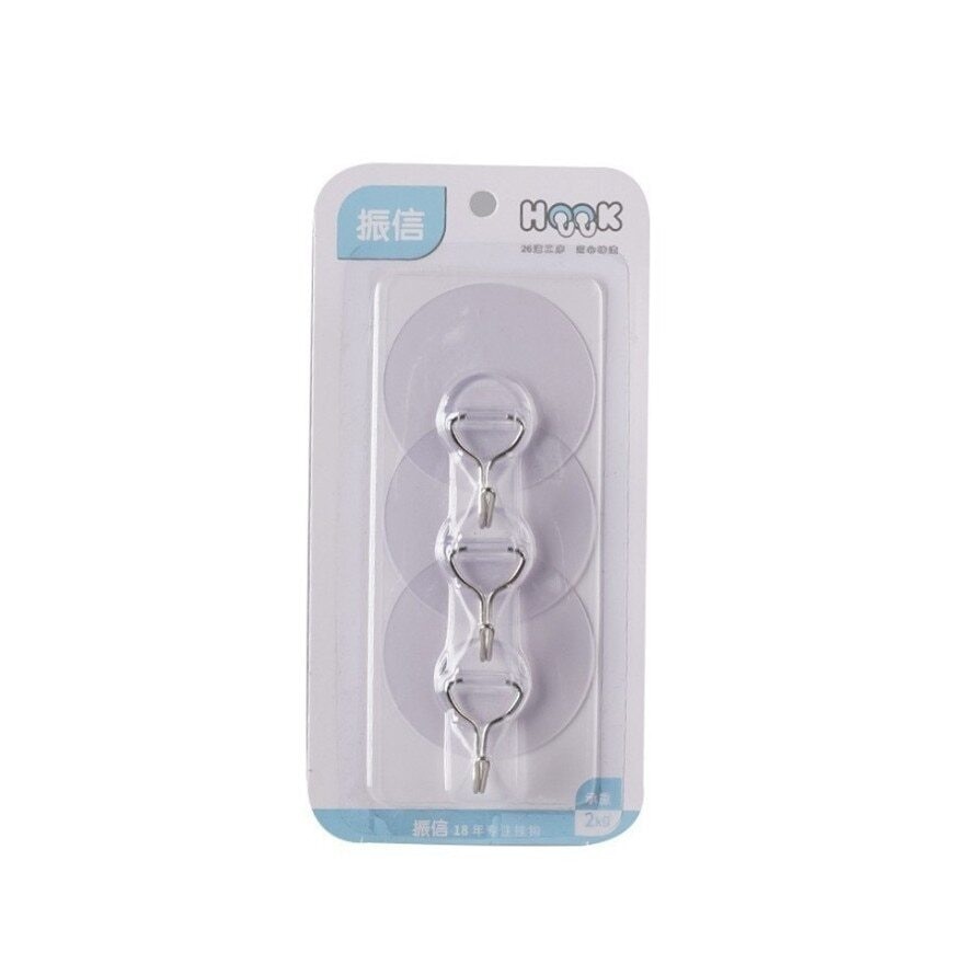 Clear Strong Wall Hooks 3pcs