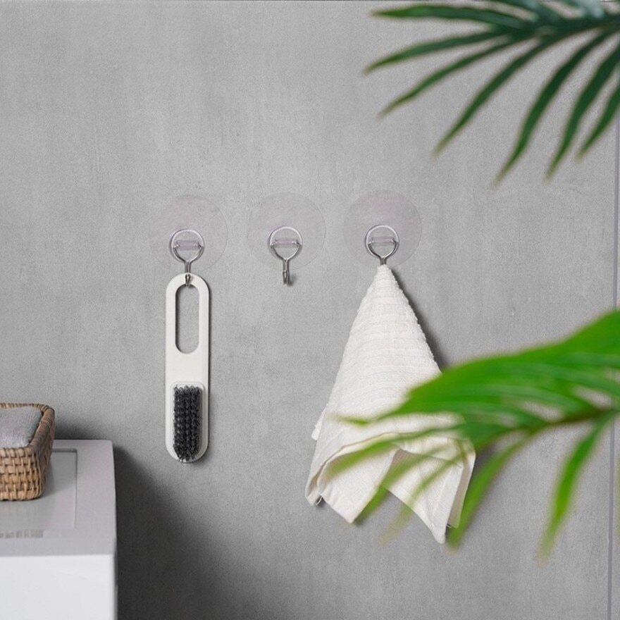 Clear Strong Wall Hooks 3pcs