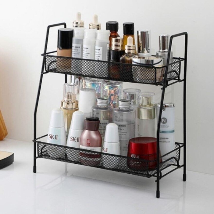 2 Tiers Makeup Grocery Organizer 1pc