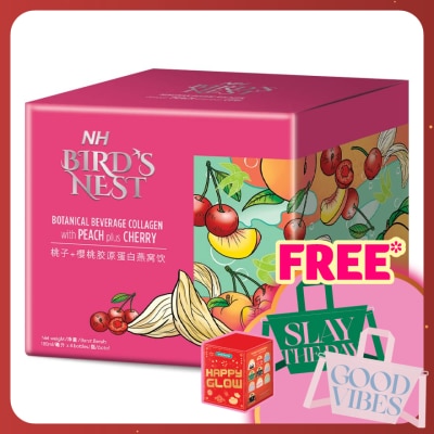 NH Bird Nest Botanical Beverage Collagen With Peach Plus Cherry (180ml X 4s)