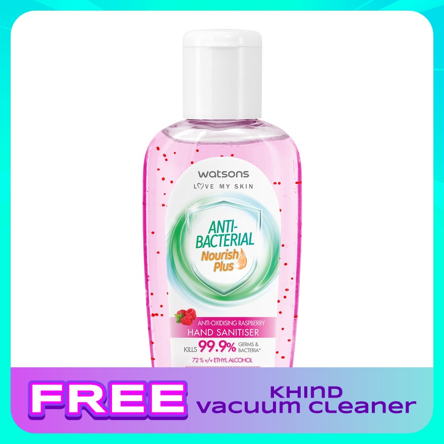 Anti-Oxidising Raspberry Antibacterial Gel Hand Sanitiser 60ml