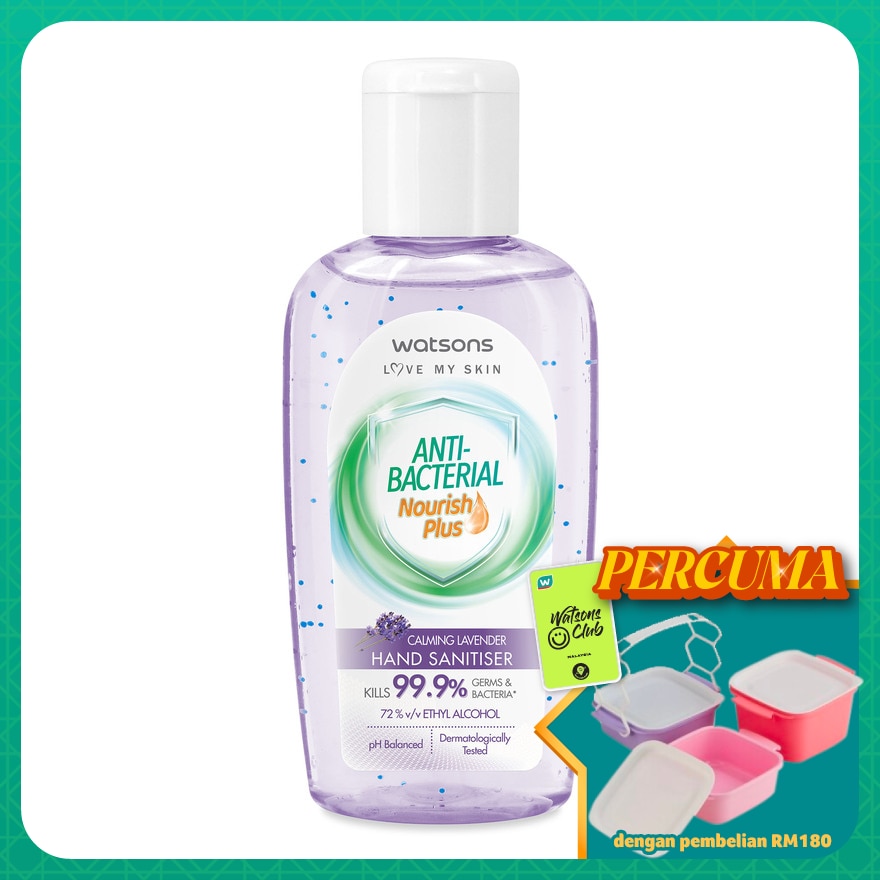 Calming Lavender Antibacterial Gel Hand Sanitiser 60ml