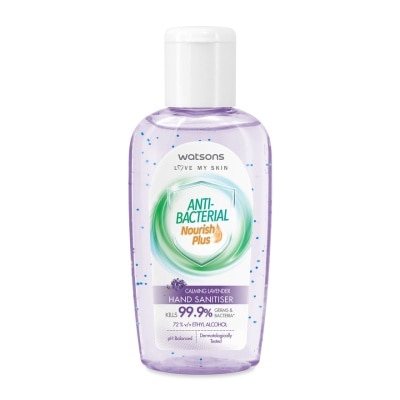 WATSONS Calming Lavender Antibacterial Gel Hand Sanitiser 60ml