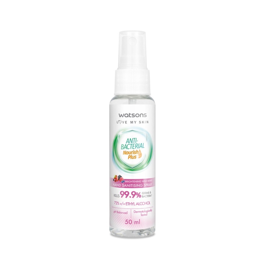 Brightening Wild Berry Antibacterial Hand Sanitising Spray 50ml image
