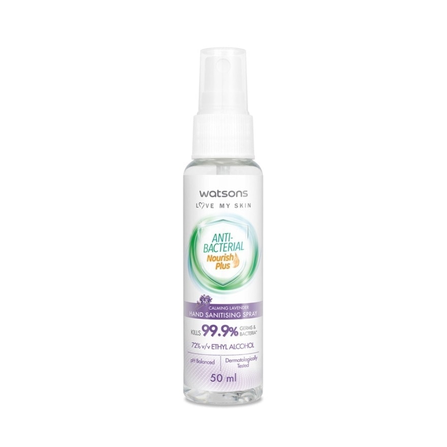 Calming Lavender Antibacterial Hand Sanitising Spray 50ml