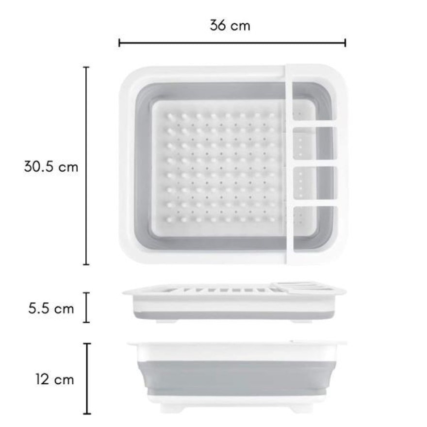 Sink Dish Drainer Plastic Foldable Expandable 36CM