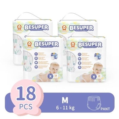 BESUPER Baby Diaper Pants Public Version M 18S