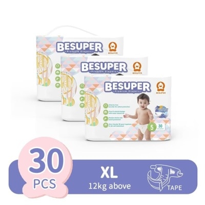 BESUPER Baby Diaper Tape Public Version XL 30S