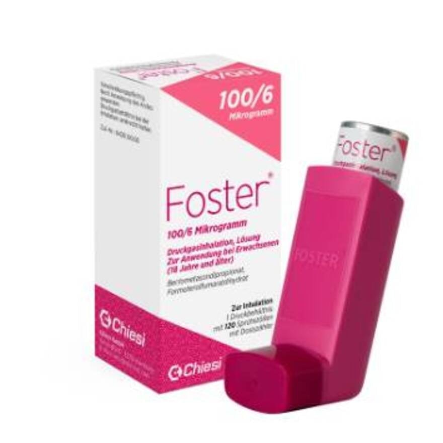 Foster 100/6 mcg/dose pressurised inhalation solution 120 dose