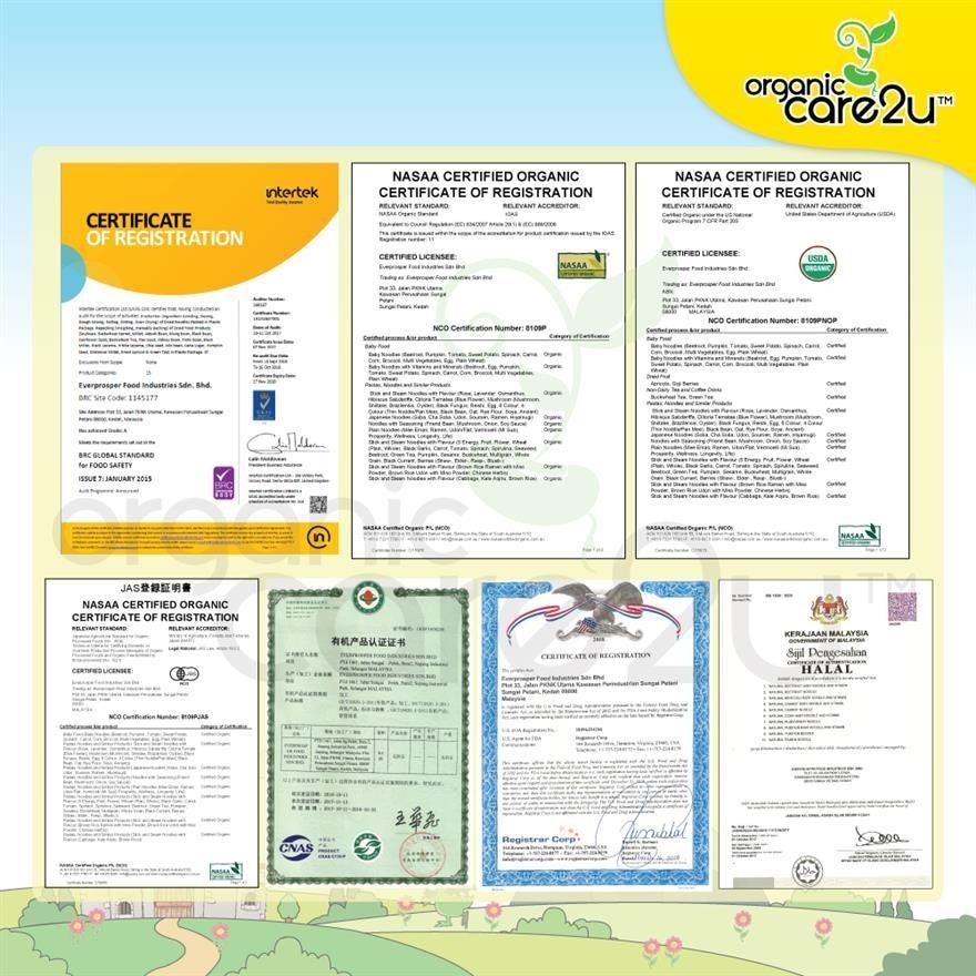 Organic Baby Noodle Multi Vege 200g