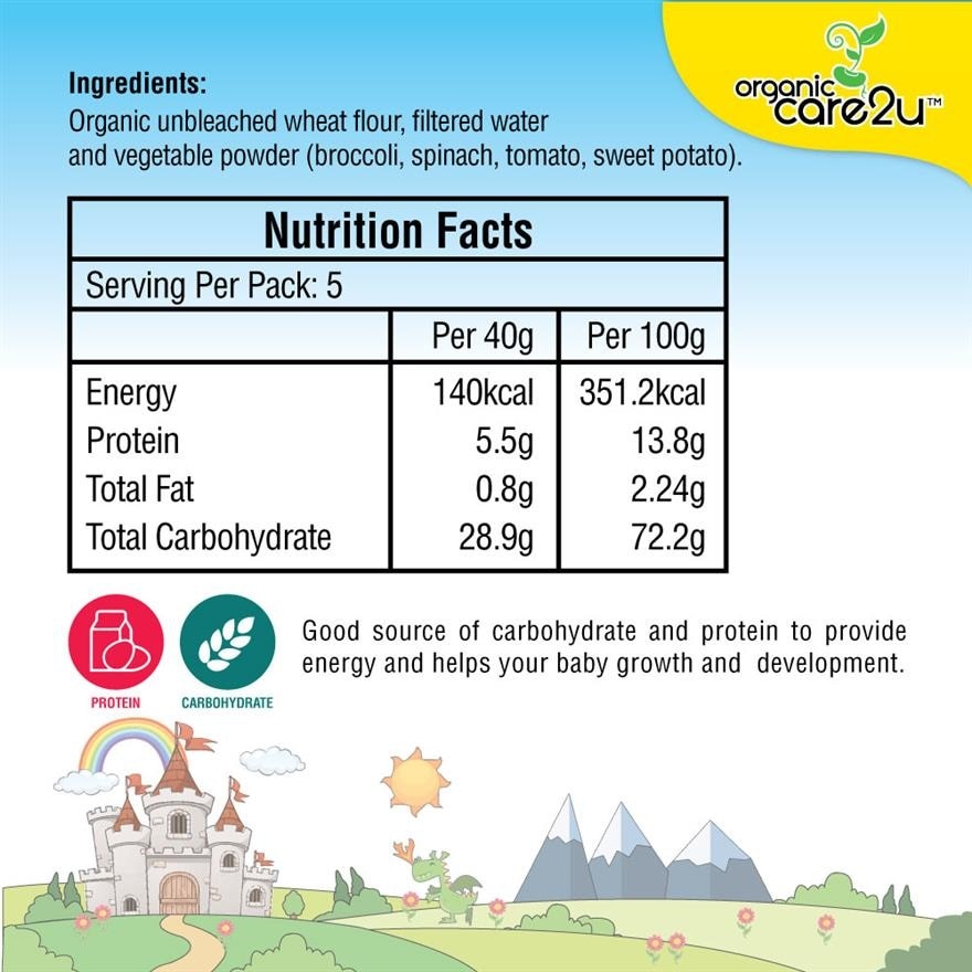 Organic Baby Noodle Multi Vege 200g