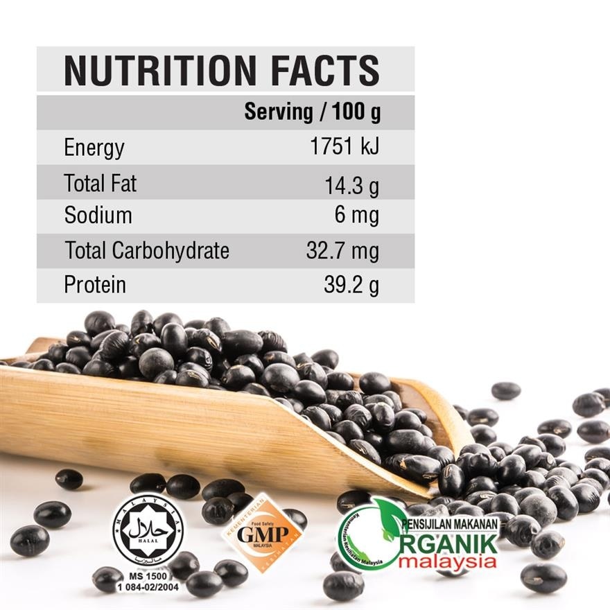 Organic Black Bean with Green Kernel 400g