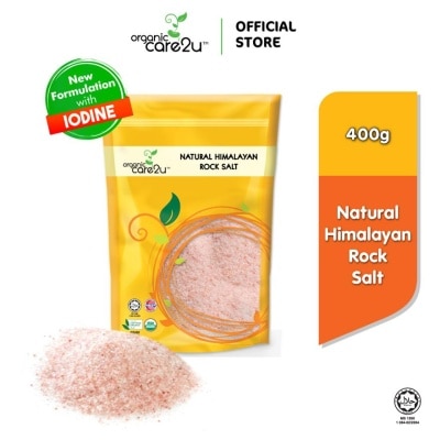 ORGANIC CARE2U Organic Natural Himalayan Rock Salt 400g