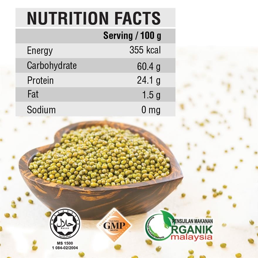 Organic Mung Bean 400g in Pack