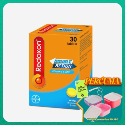 REDOXON - Redoxon Double Action Vitamin C & Zinc Chewable Tablets Orange 30’S