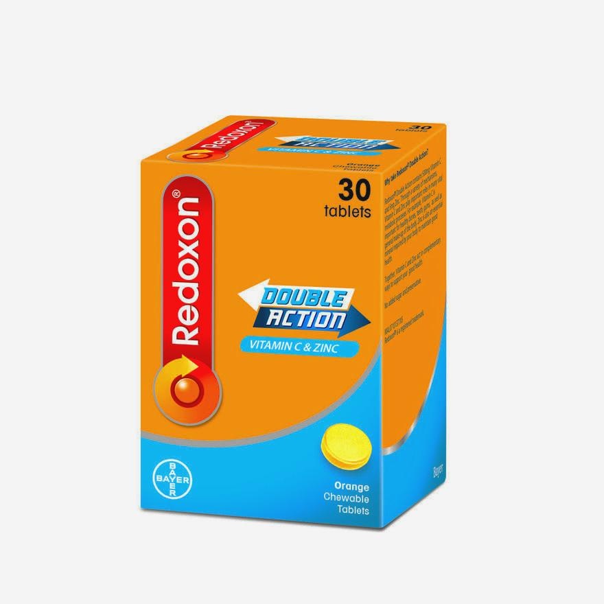 Redoxon Double Action Vitamin C & Zinc Chewable Tablets Orange 30’S