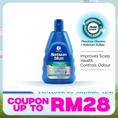 SELSUN BLUE Advanced Oil Control Anti-Dandruff & Scalp Care Shampoo 200ml
