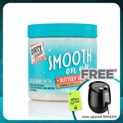 DIRTYWORKS Smooth On Up Buttery Salt Scrub 400ml