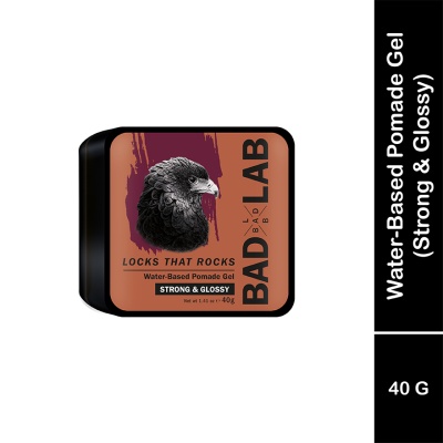BAD LAB - Water-based Pomade Gel, Strong & Glossy 40G (LOCKS THAT ROCKS)