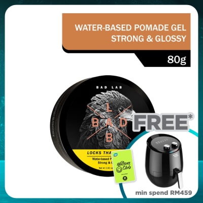 BAD LAB Water-based Pomade Gel, Strong & Glossy 80G