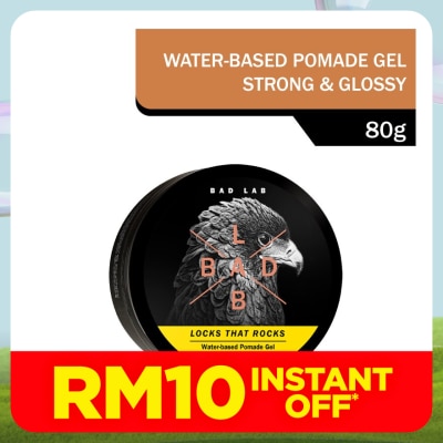 BAD LAB Water-based Pomade Gel, Strong & Glossy 80G