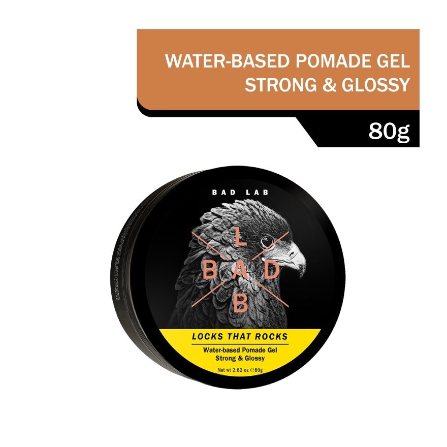 Water-based Pomade Gel, Strong & Glossy 80G