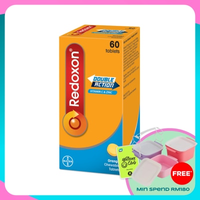 REDOXON Redoxon Double Action Vitamin C & Zinc Chewable Tablets Orange 60’S