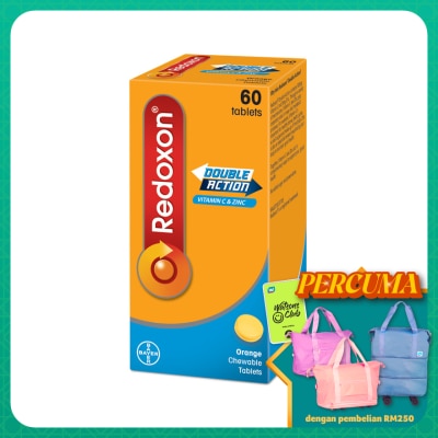 REDOXON - Redoxon Double Action Vitamin C & Zinc Chewable Tablets Orange 60’S