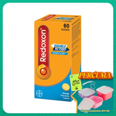 REDOXON - Redoxon Double Action Vitamin C & Zinc Chewable Tablets Orange 60’S