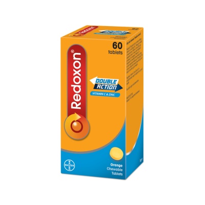 REDOXON - Redoxon Double Action Vitamin C & Zinc Chewable Tablets Orange 60’S