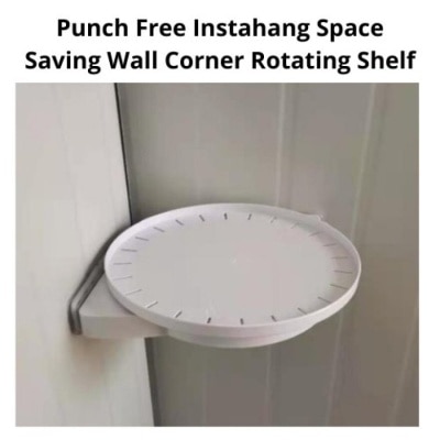 JIMART Punch Free Instahang Space Saving Shelf ( White )