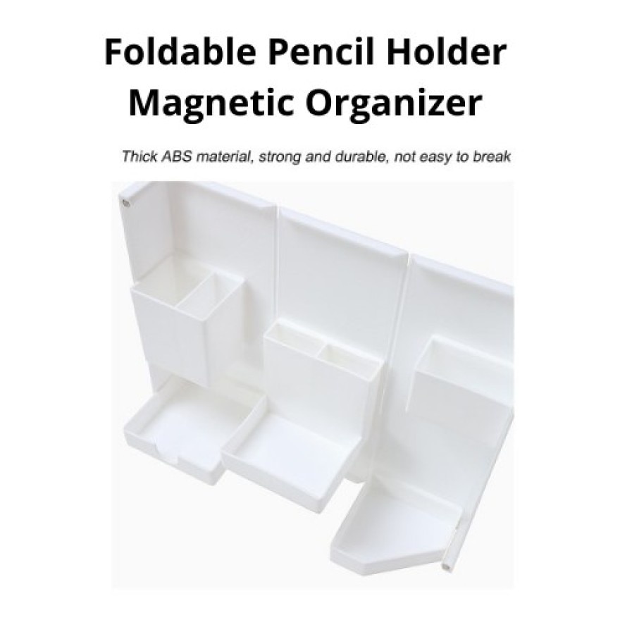 Foldable Pencil Holder Organizer Magnetic Closure