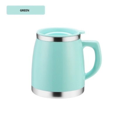 JIMART 500ml Coffee Mug Drink Cup Green