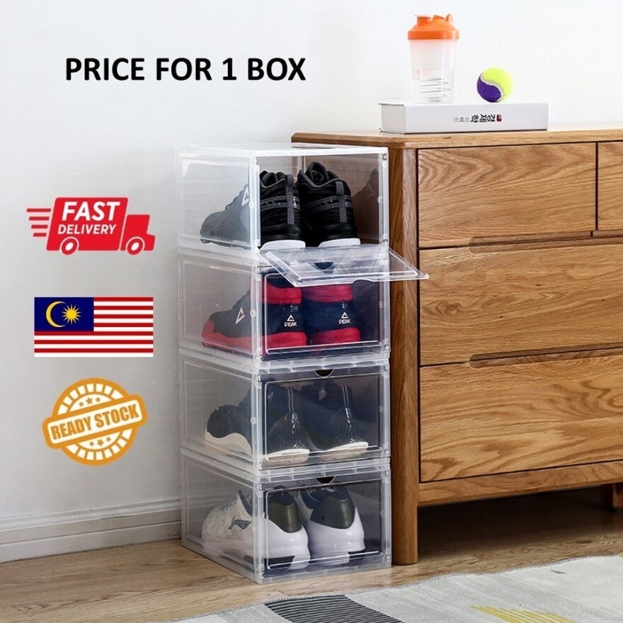 1 Unit Transparent Full Hard Case Shoes Plastic