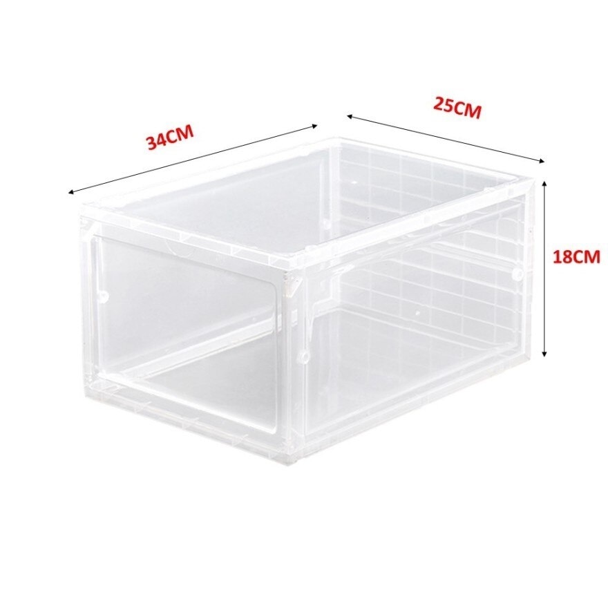1 Unit Transparent Full Hard Case Shoes Plastic