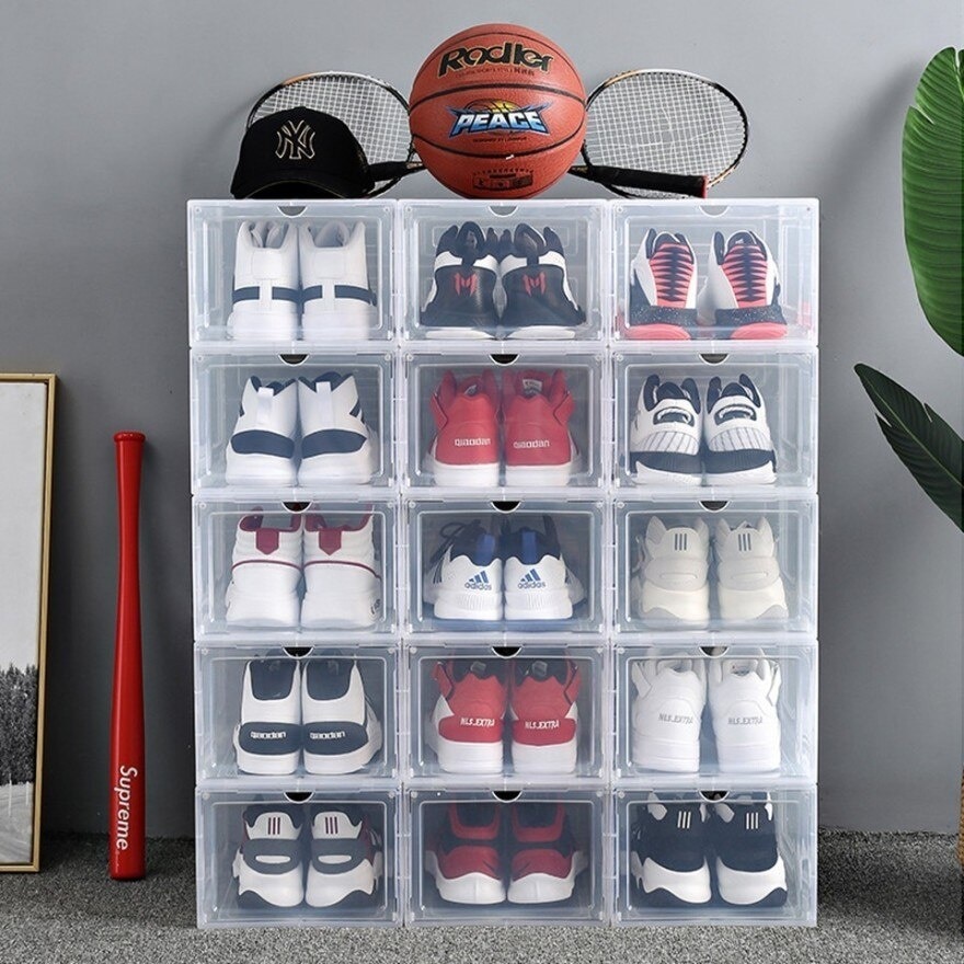 1 Unit Transparent Full Hard Case Shoes Plastic
