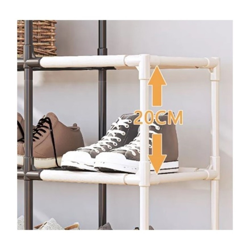 4 Tier Metal Shoe Rack Storage 1Pc