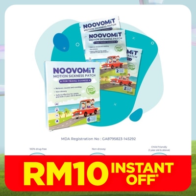 NOOVOMIT Motion Sickness Patch 6's