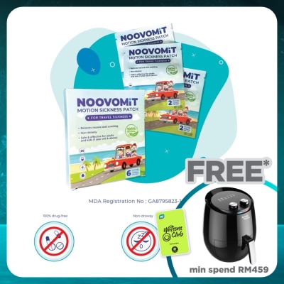 NOOVOMIT Motion Sickness Patch 6's