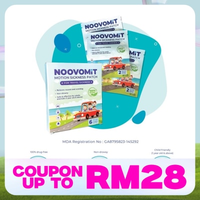 NOOVOMIT Motion Sickness Patch 6's