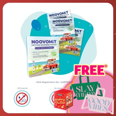 NOOVOMIT Motion Sickness Patch 6's