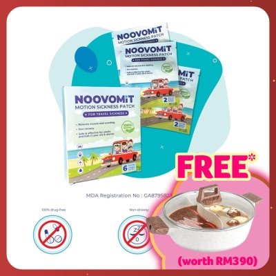 NOOVOMIT Motion Sickness Patch 6's