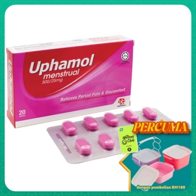 UPHAMOL - Menstrual Tablet 500/25mg 10s x2