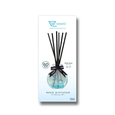 VANZO - Reed diffuser white musk 120ml