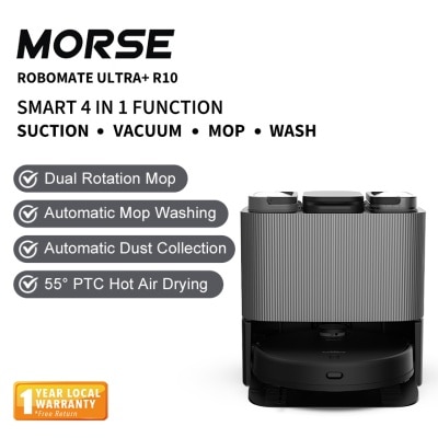 MORSE Robotmate Ultra+ R10 with 4000pa Suction Power